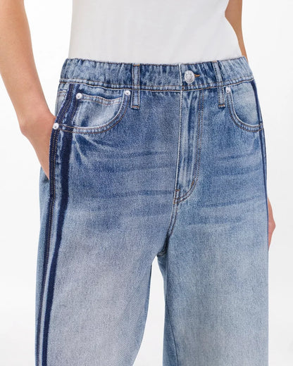 Two-Stripe Sweatpant Jeans