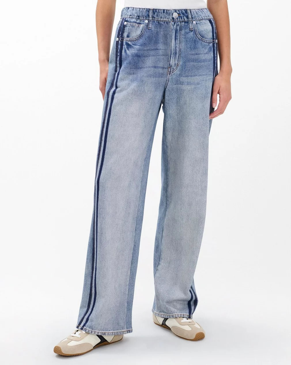 Two-Stripe Sweatpant Jeans