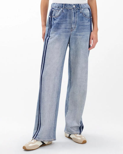Two-Stripe Sweatpant Jeans